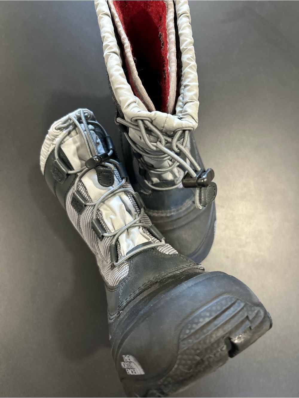 The North Face Kids Gray and Black Insulated Snow Boots - Picture 3 of 4